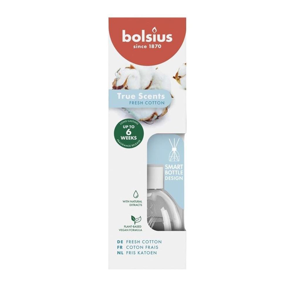Bolsius Fresh Cotton True Scents Reed Diffuser - 60ml £4.94